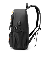 Buckle Decor Laptop Backpack Multi-Pockets