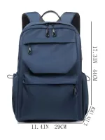 Men Drawstring Detail USB Charging Port Casual Daypack