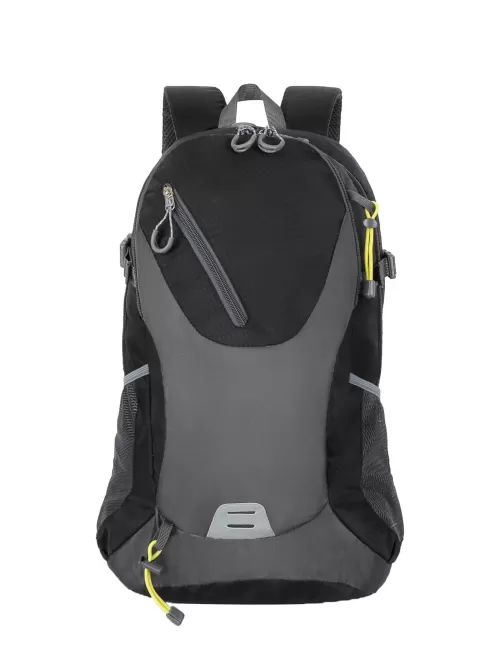 Men Patch Detail Zip Front Travel Backpack