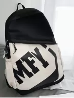 Stylish Men Letter Graphic Casual Daypack