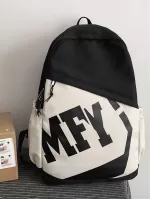 Stylish Men Letter Graphic Casual Daypack