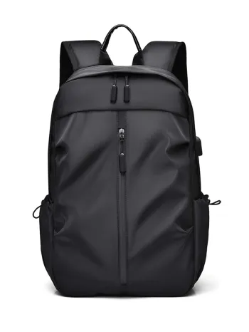 Drawstring Detail Functional Backpack Zipper - Medium