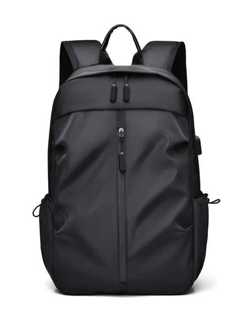 Drawstring Detail Functional Backpack Zipper - Medium