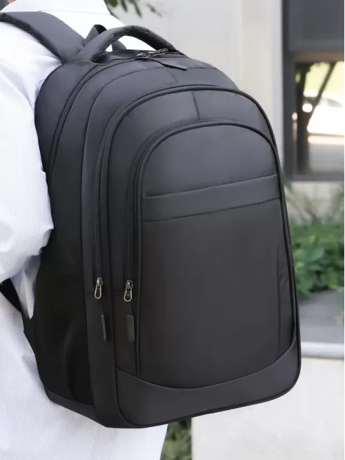 Men Zip Front Travel Backpack
