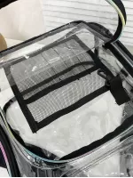 Men Clear Pocket Front Casual Daypack - Clear