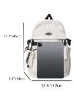 Men Letter Patch Decor Casual Daypack With Coin Purse