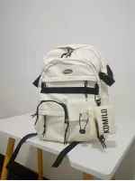 Men Letter Patch Decor Casual Daypack With Coin Purse