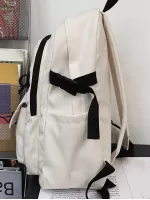 Men Letter Patch Decor Casual Daypack With Coin Purse