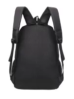 Letter Graphic Travel Backpack Medium For Business Travel - Black