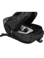 Letter Graphic Travel Backpack Medium For Business Travel - Black