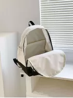 Letter Graphic Laptop Backpack Medium For School