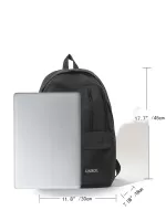 Letter Graphic Laptop Backpack Minimalist For School Travel