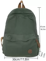 Men Letter Patch Decor Functional Backpack