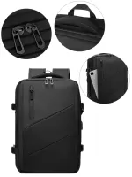 Men Release Buckle Decor Travel Backpack