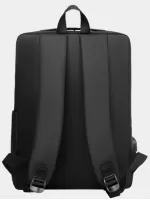 Men Two Tone Zip Front Laptop Backpack