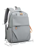 Men Drawstring Detail Laptop Backpack