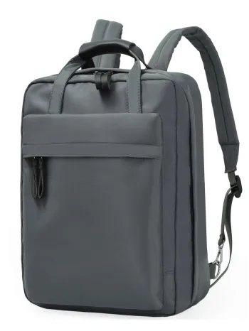 Men Minimalist Laptop Backpack - Grey