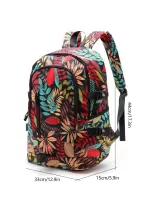 Men Leaf Graphic Functional Backpack