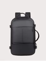 2 In A Group Men Minimalist Travel Backpack - Black