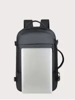 2 In A Group Men Minimalist Travel Backpack - Black