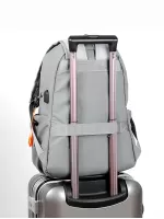 Men Drawstring Design Laptop Backpack