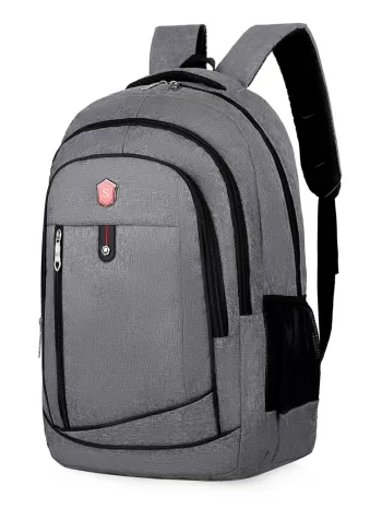 Durable Men Letter Graphic Travel Backpack