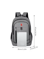 Durable Men Letter Graphic Travel Backpack