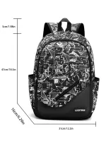 Medium Classic Backpack Graphic Pattern Preppy
