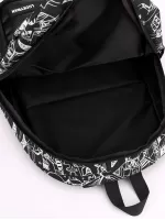 Medium Classic Backpack Graphic Pattern Preppy