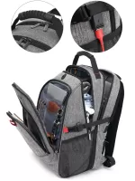 Letter Graphic Laptop Backpack Medium For Business