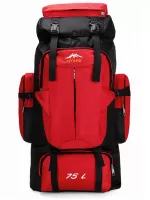 Colorblock Travel Backpack Waterproof Oxford For Hiking