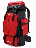 Colorblock Travel Backpack Waterproof Oxford For Hiking