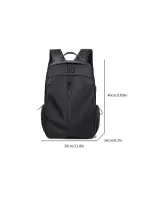 Minimalist Laptop Backpack Drawstring Design Medium Black